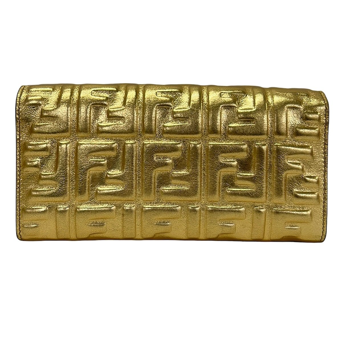 Fendi Wallet Gold Leather — view 2