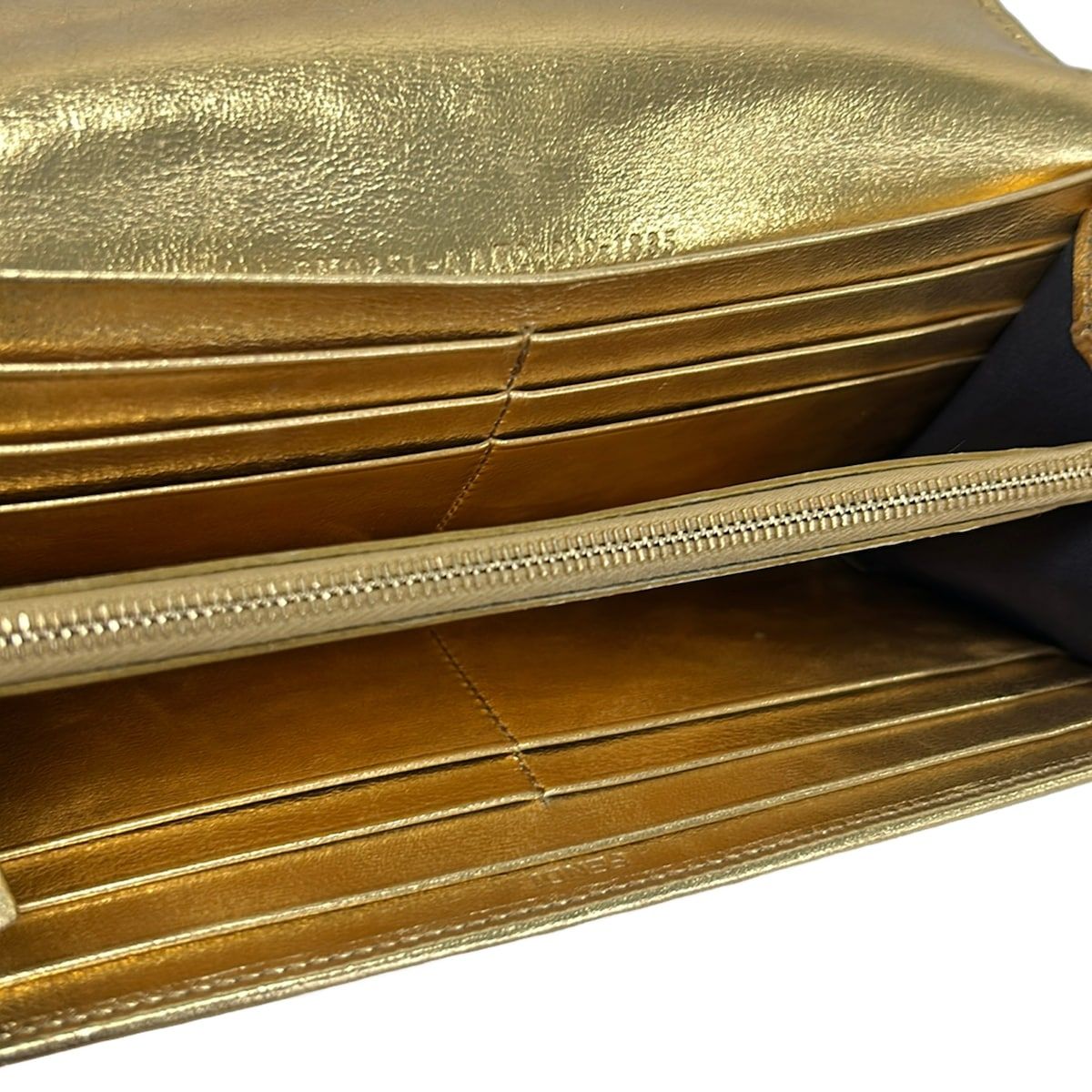 Fendi Wallet Gold Leather — view 4