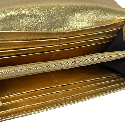 Fendi Wallet Gold Leather — view 4