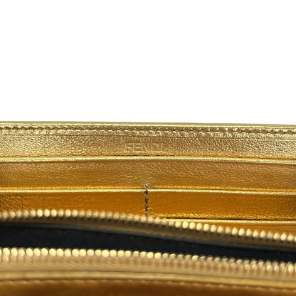 Fendi Wallet Gold Leather — view 6