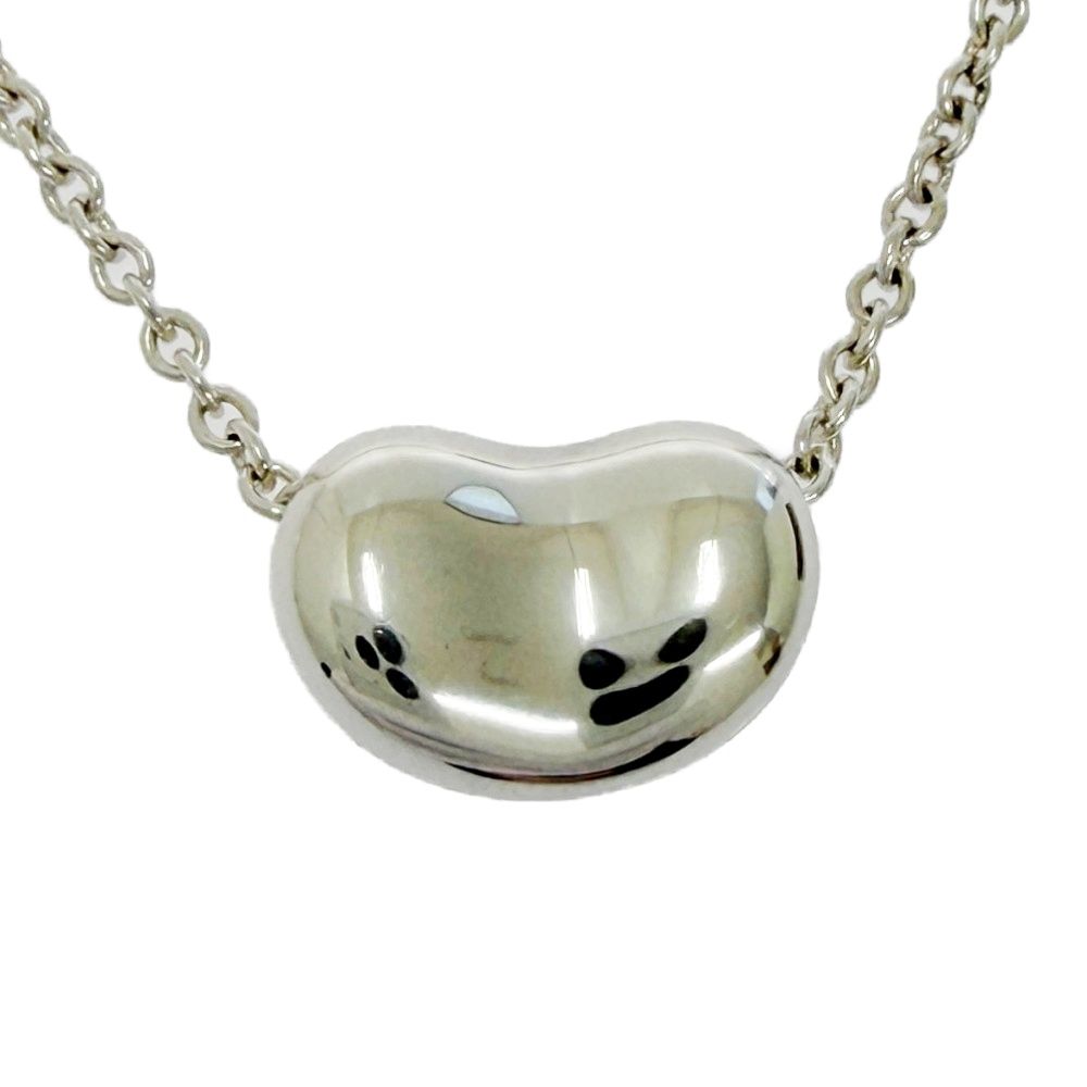 Tiffany & Co Silver Elsa Peretti Bean Mini Necklace