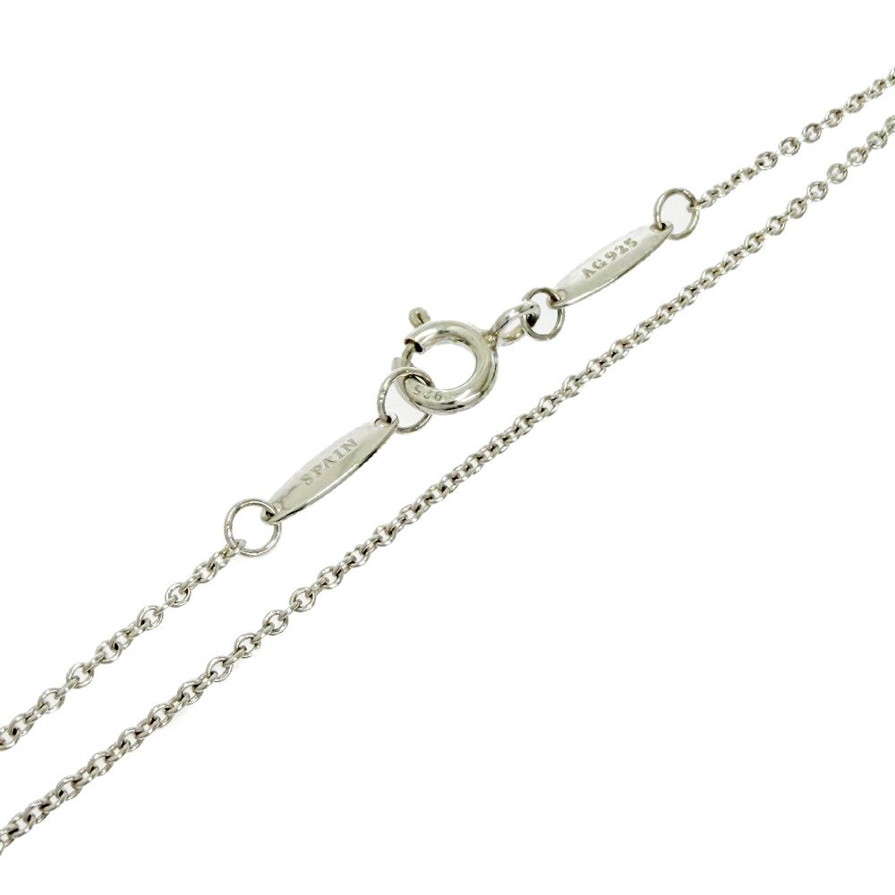 Tiffany & Co Silver Elsa Peretti Bean Mini Necklace — view 6