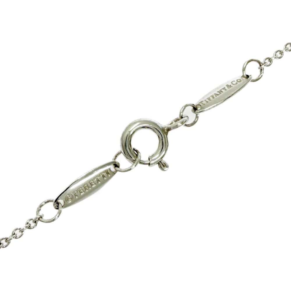 Tiffany & Co Silver Elsa Peretti Bean Mini Necklace — view 5
