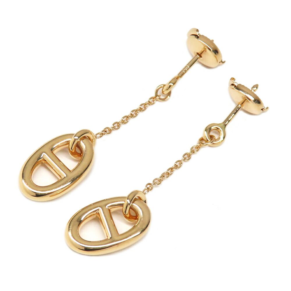 Hermes Earrings Chaine D'ancre Farandole Pink Gold — view 2