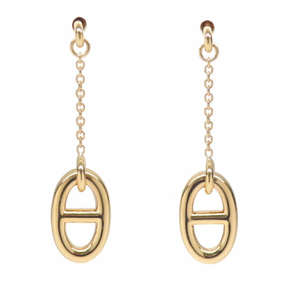 Hermes Earrings Chaine D'ancre Farandole Pink Gold