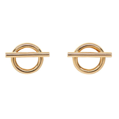 Hermes Earrings Echappee Pink Gold