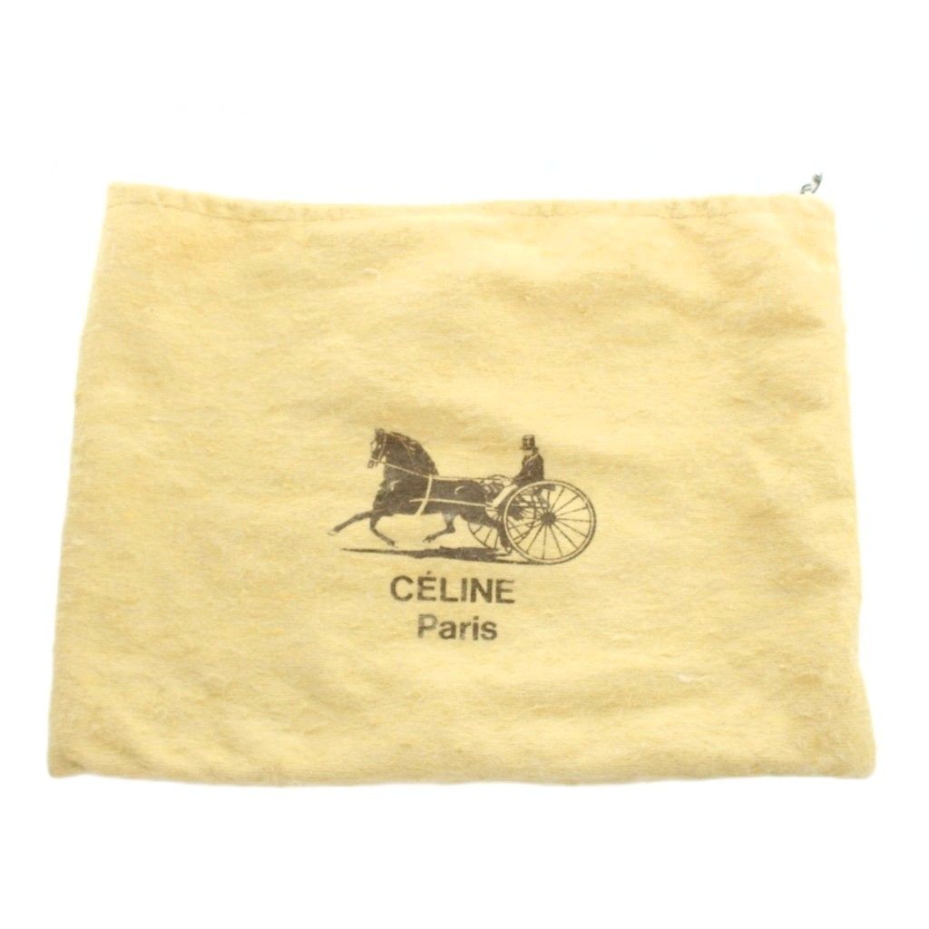 Celine Shoulder Bag Leather Flap Brown — view 7
