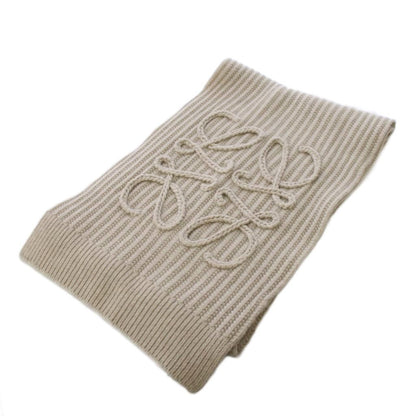 Loewe Anagram Knit Scarf Beige KH — view 2