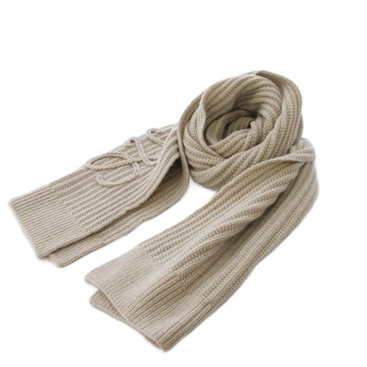Loewe Anagram Knit Scarf Beige KH