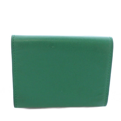 Dolce & Gabbana Pfoglio French Flap Trifold Wallet Logo Leather Green TK — view 2