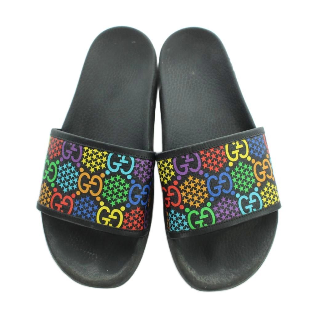 Gucci GG Psychedelic Slide Sandals Beach Multicolor — view 2