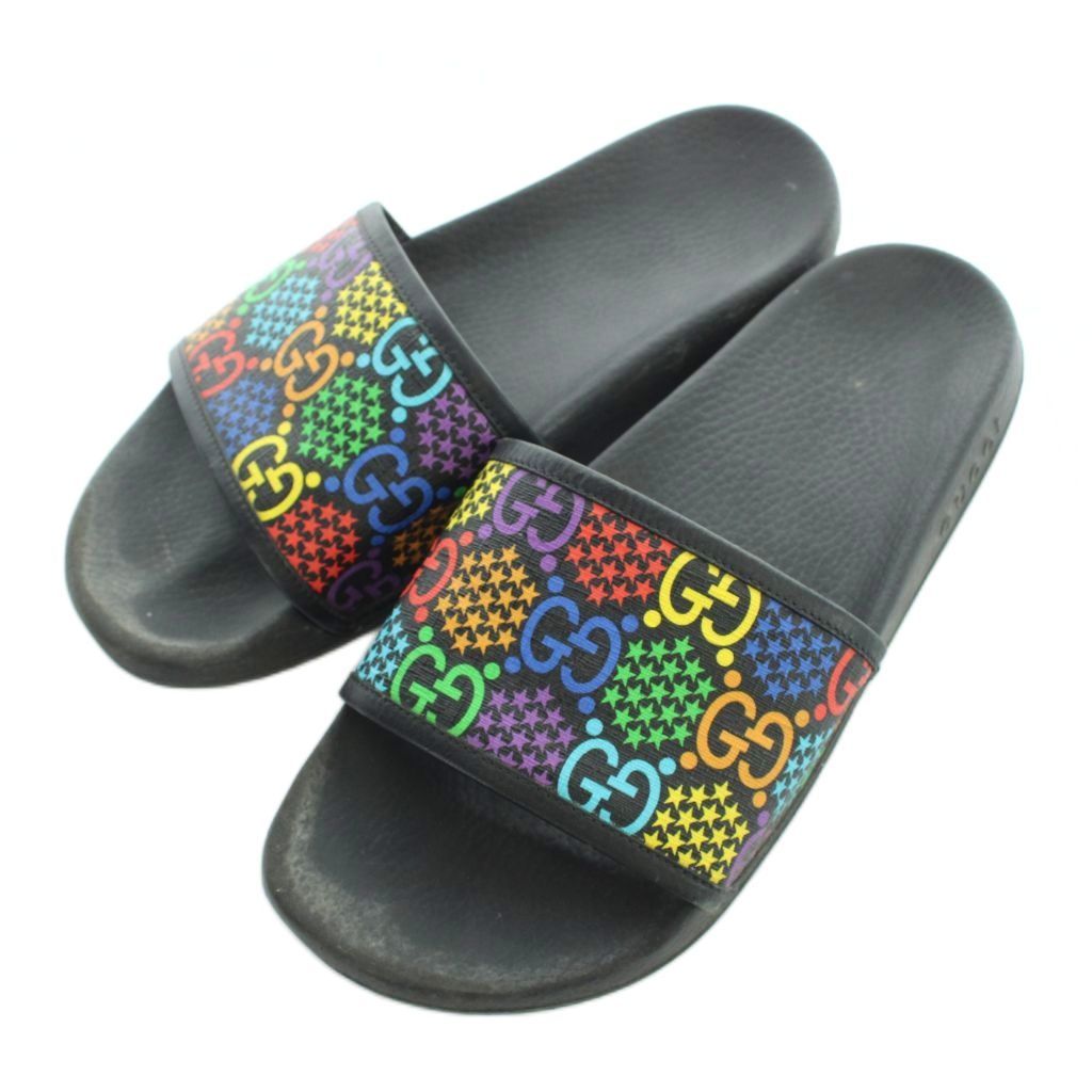 Gucci GG Psychedelic Slide Sandals Beach Multicolor