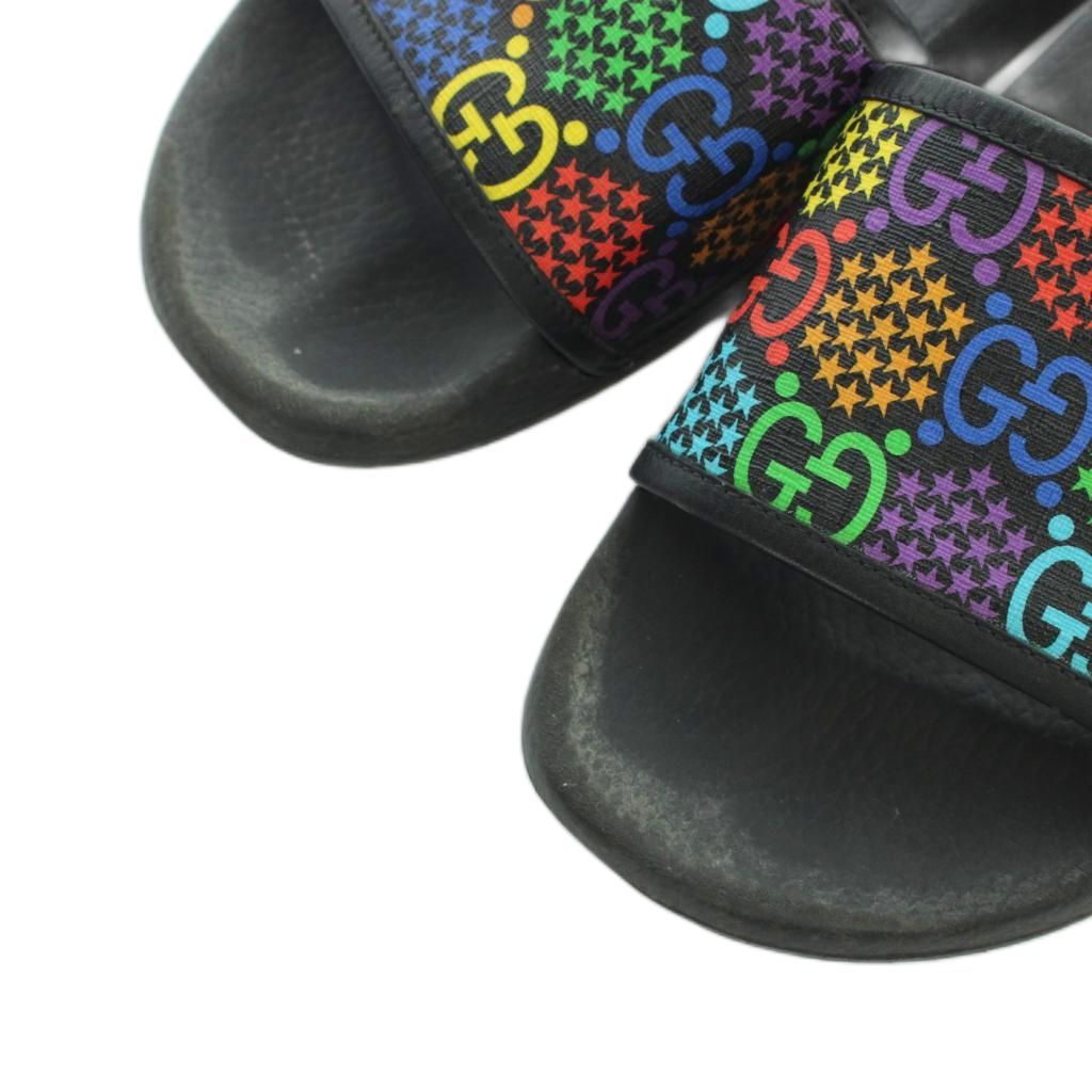Gucci GG Psychedelic Slide Sandals Beach Multicolor — view 6