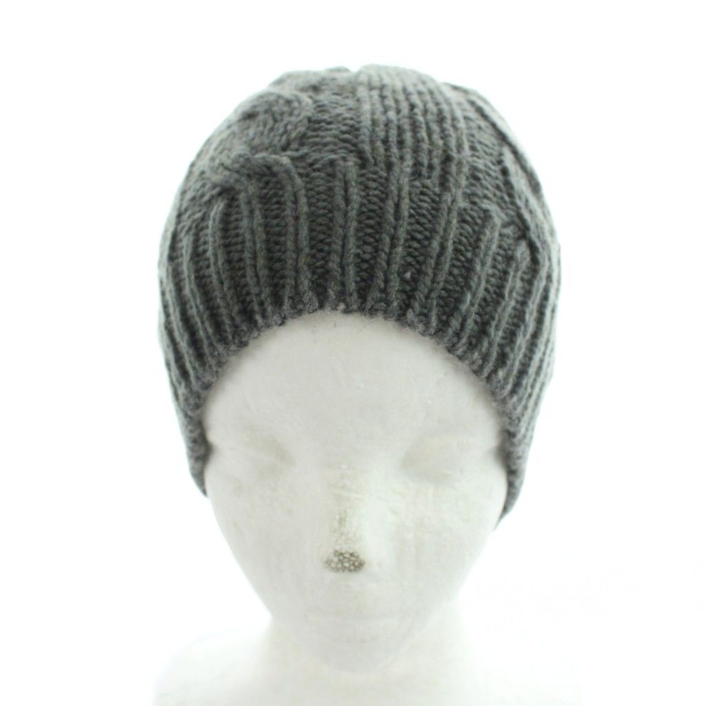 Brunello Cucinelli Hat Knit Cap Cashmere Gray — view 3