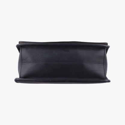 Fendi Kanaif Black Leather Messenger — view 3