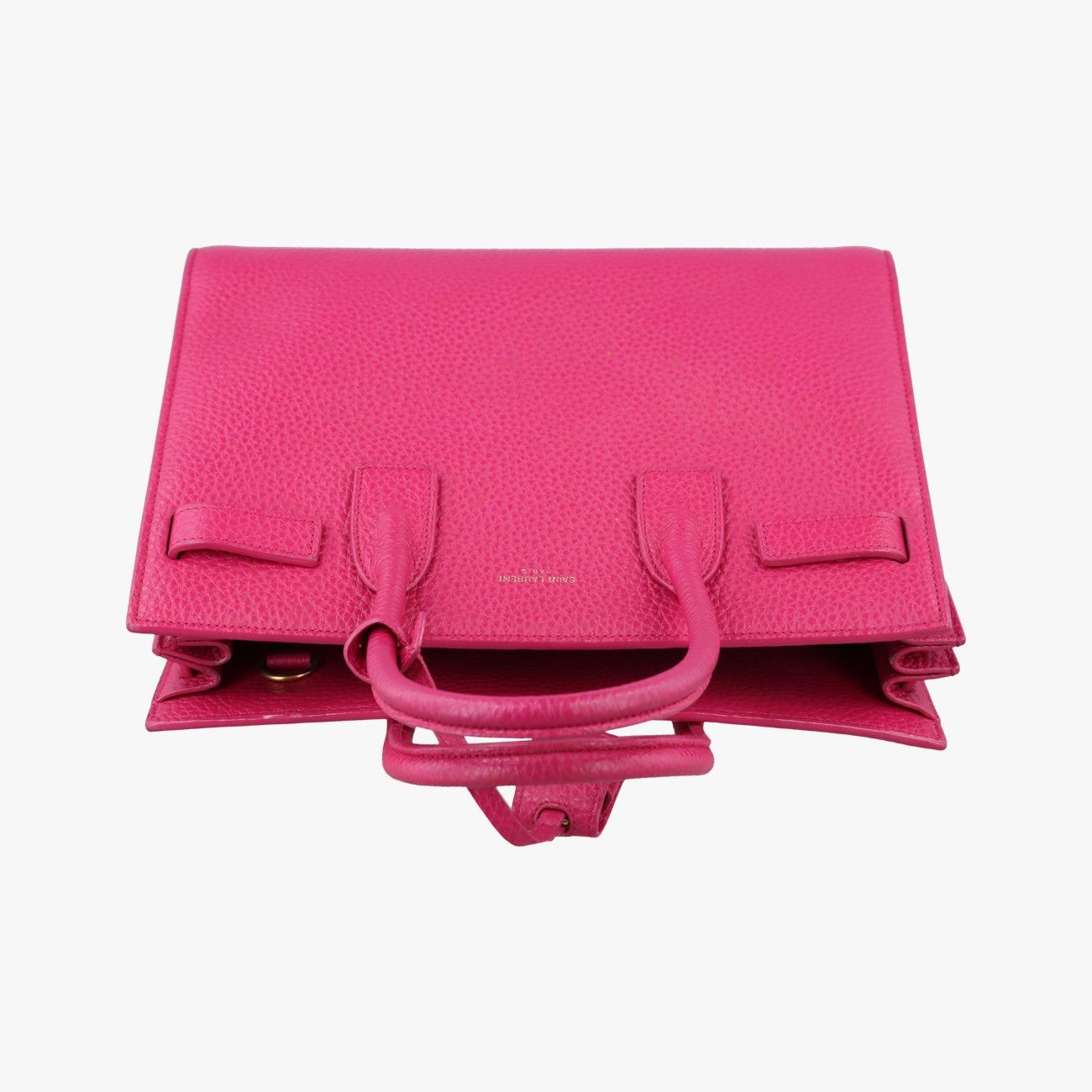 Saint Laurent Yves Sac de Jour Rose Red Leather Messenger — view 8