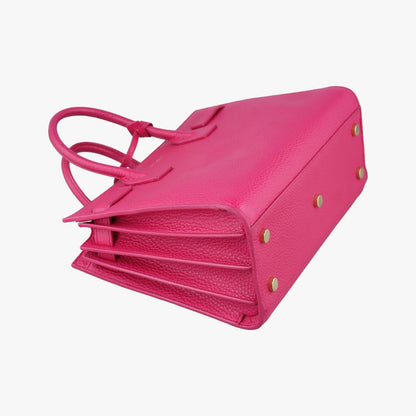 Saint Laurent Yves Sac de Jour Rose Red Leather Messenger — view 5