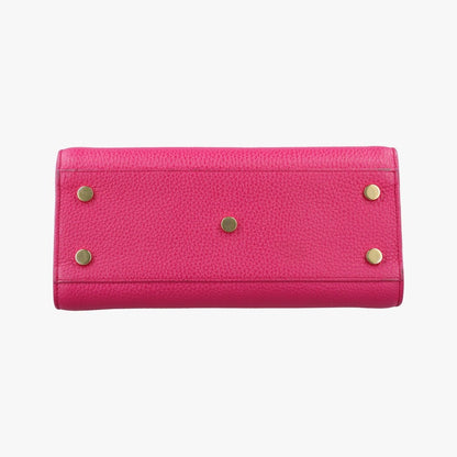 Saint Laurent Yves Sac de Jour Rose Red Leather Messenger — view 3