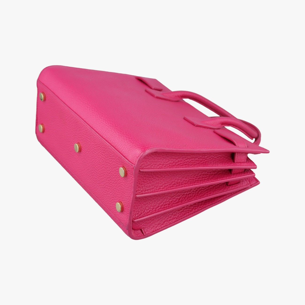 Saint Laurent Yves Sac de Jour Rose Red Leather Messenger — view 6
