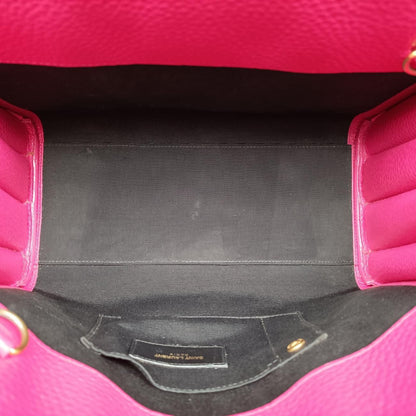 Saint Laurent Yves Sac de Jour Rose Red Leather Messenger — view 9