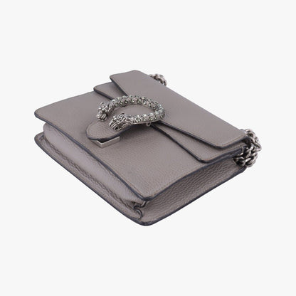 Gucci Dionysus Gray Leather Messenger — view 4