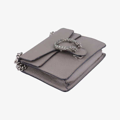 Gucci Dionysus Gray Leather Messenger — view 5