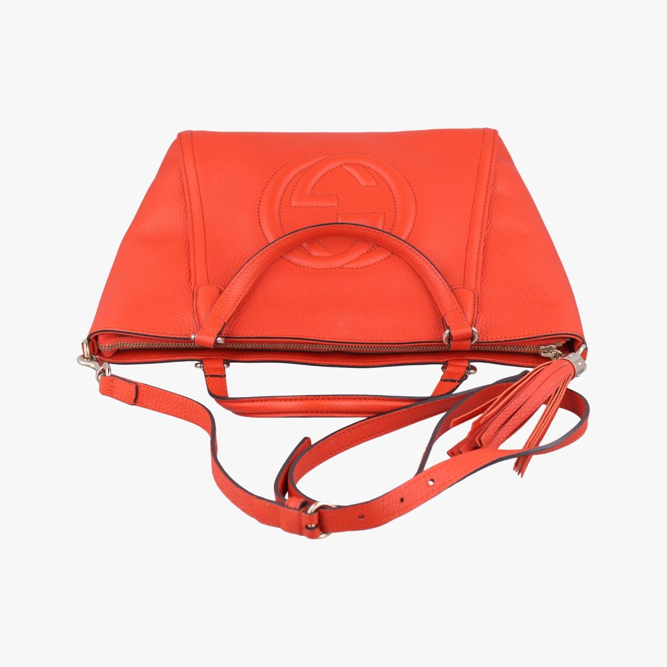 Gucci Soho Orange Leather Messenger — view 8