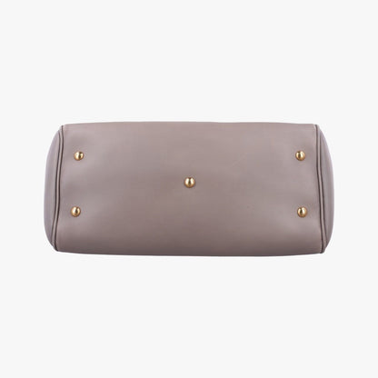 Gucci Horsebit Gray Leather Handbag — view 3