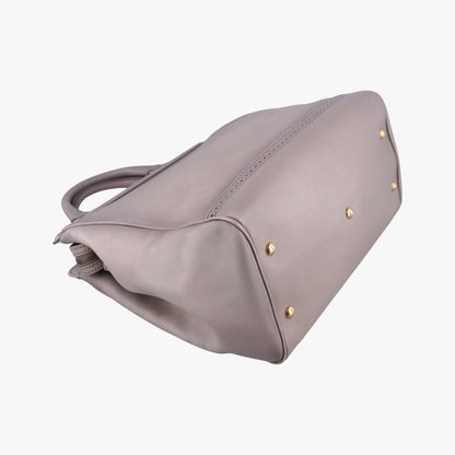 Gucci Horsebit Gray Leather Handbag — view 7