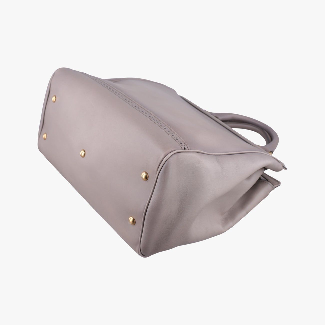 Gucci Horsebit Gray Leather Handbag — view 6