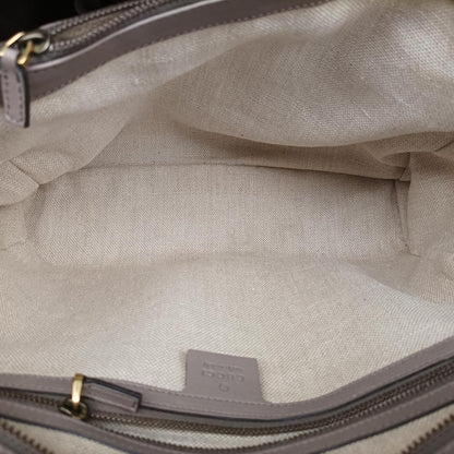 Gucci Horsebit Gray Leather Handbag — view 9