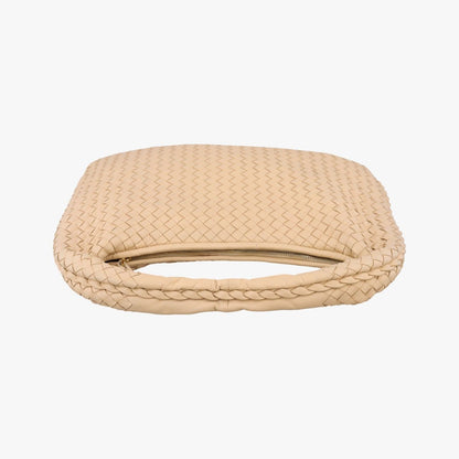 Bottega Veneta Intrecciato Beige Lambskin Handbag — view 8