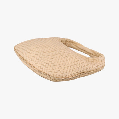 Bottega Veneta Intrecciato Beige Lambskin Handbag — view 4