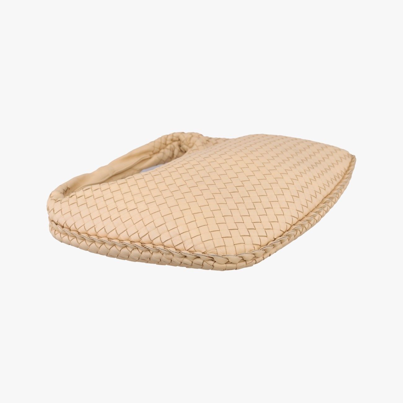 Bottega Veneta Intrecciato Beige Lambskin Handbag — view 5