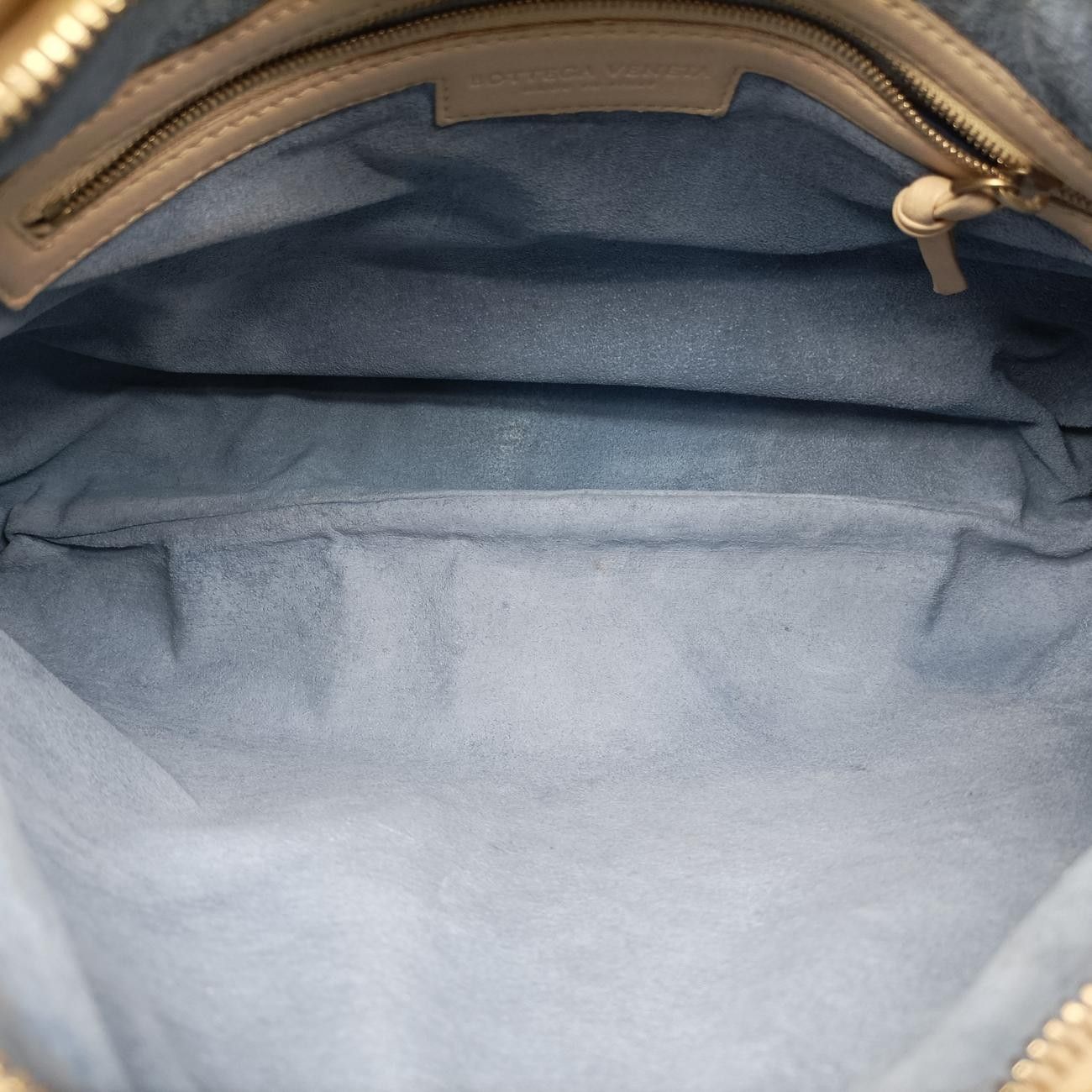 Bottega Veneta Intrecciato Beige Lambskin Handbag — view 9