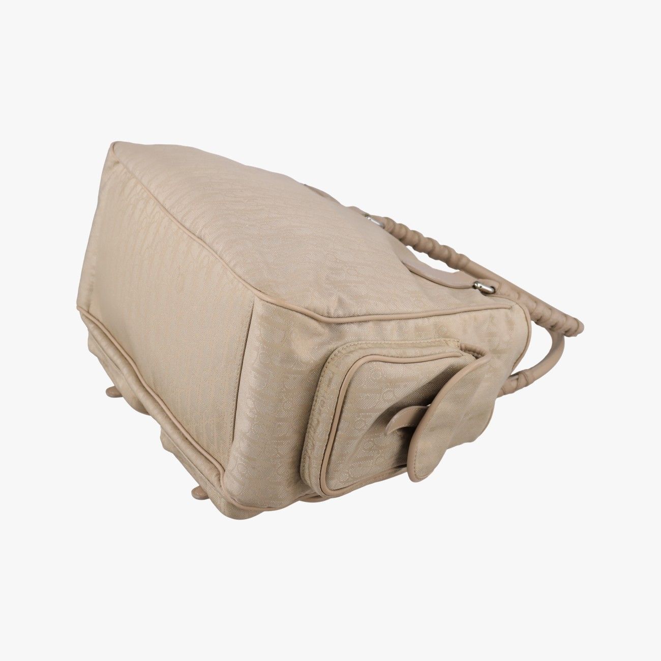 Dior Brea Trotter Khaki Cotton Canvas Handbag — view 6