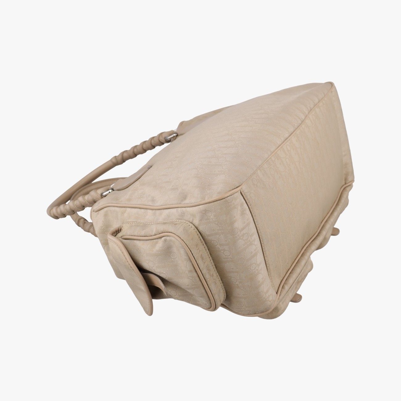 Dior Brea Trotter Khaki Cotton Canvas Handbag — view 7