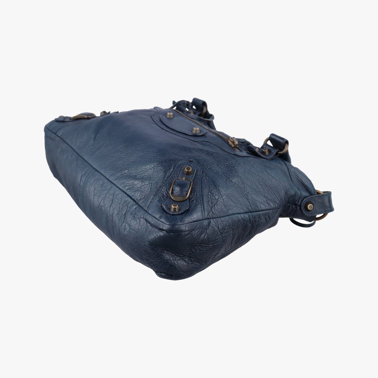 Balenciaga Giant City Navy Lambskin Messenger — view 4