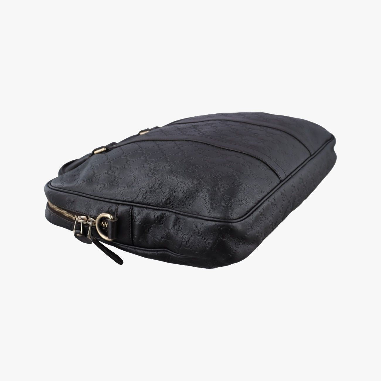 Gucci Guccissima Briefcase Black Leather — view 7