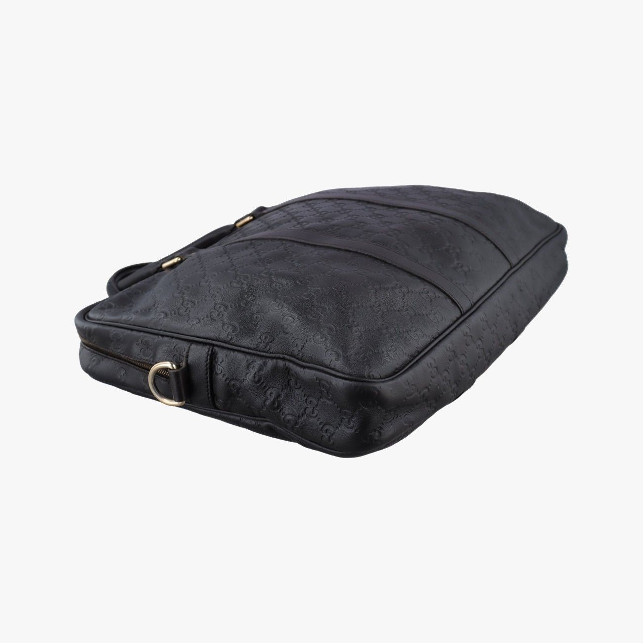 Gucci Guccissima Briefcase Black Leather — view 5