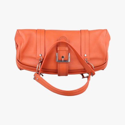 Dior Detective Orange Leather Handbag — view 8