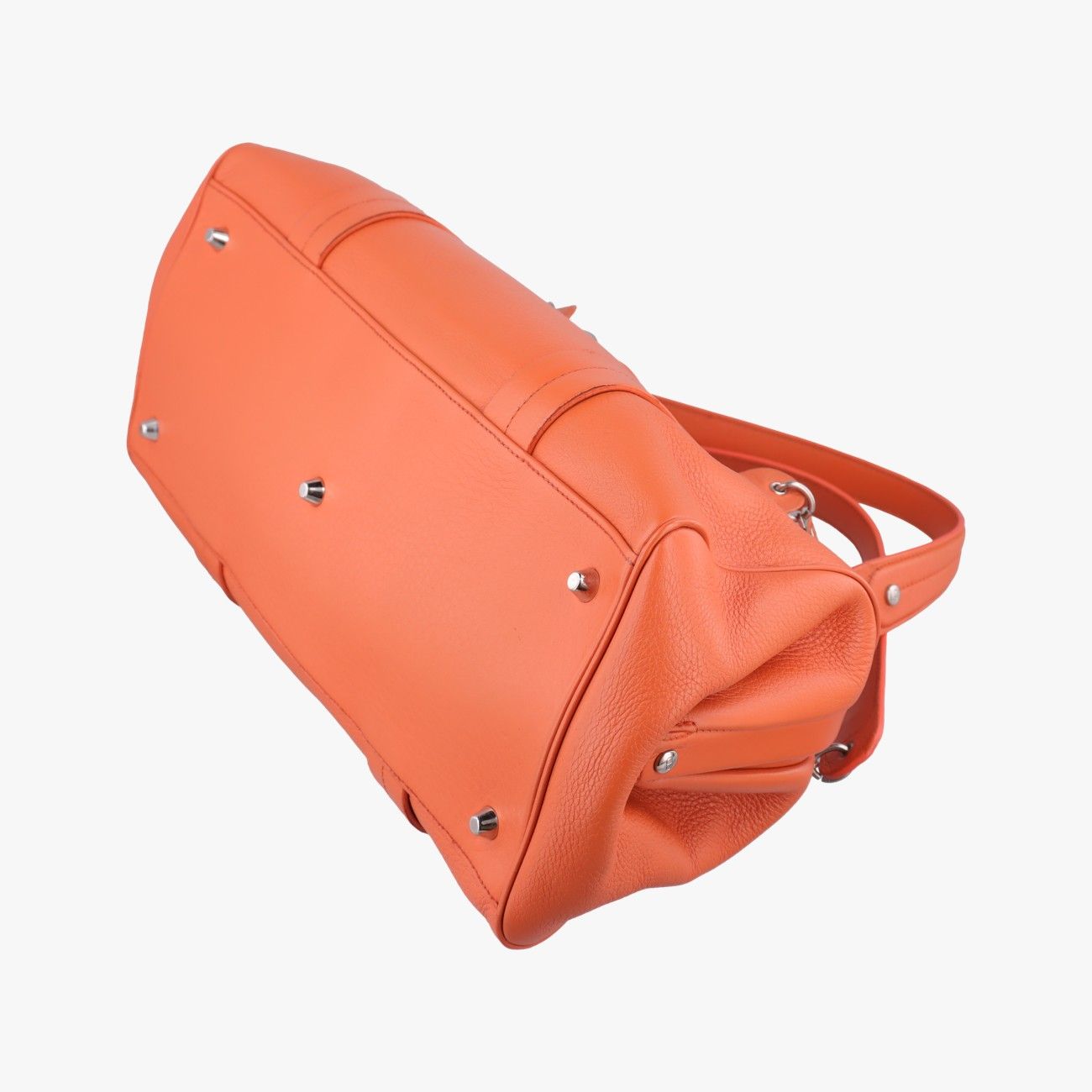 Dior Detective Orange Leather Handbag — view 6