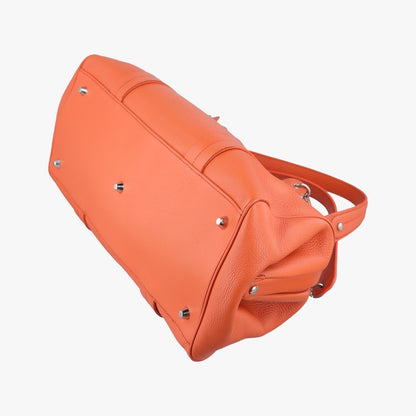 Dior Detective Orange Leather Handbag — view 6
