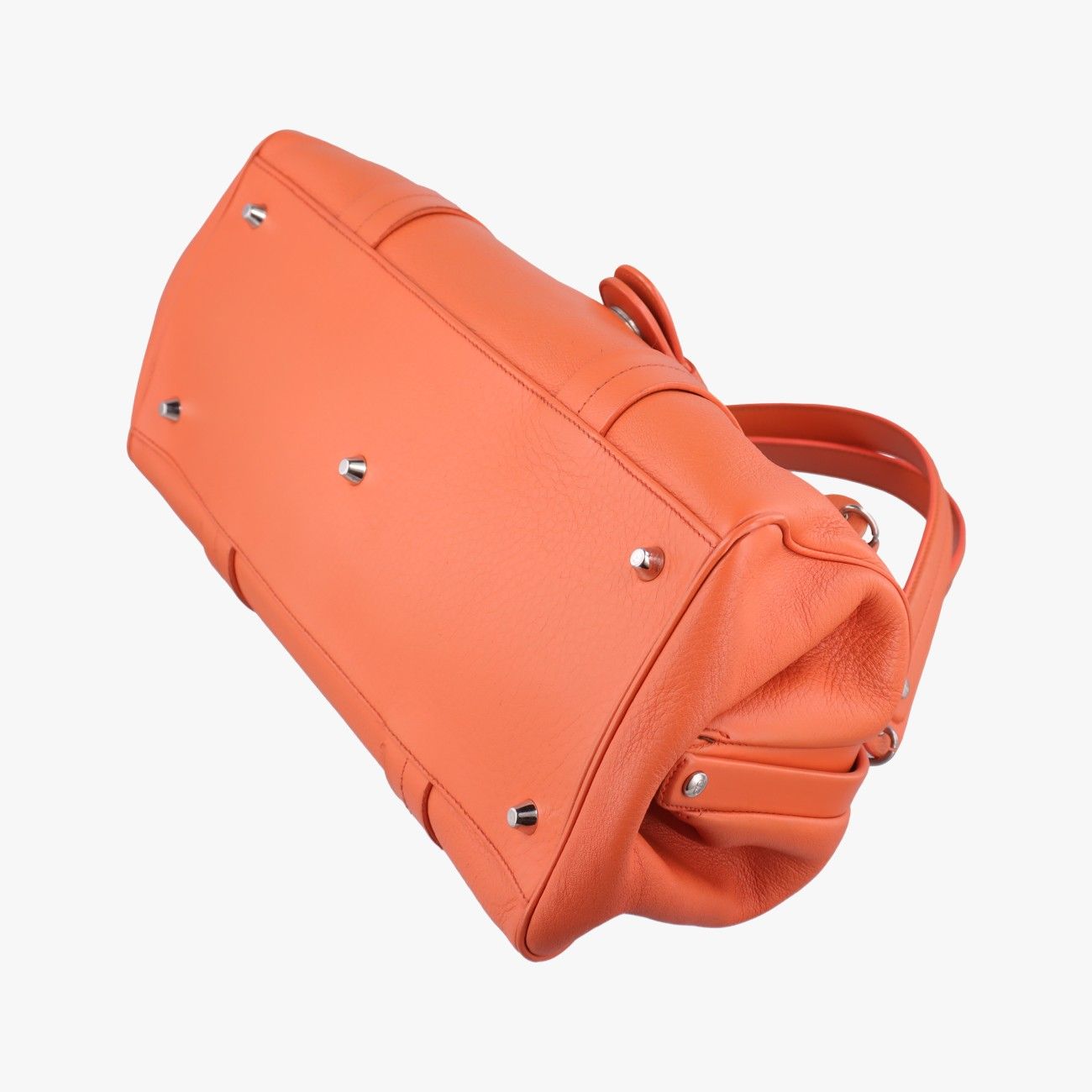 Dior Detective Orange Leather Handbag — view 4