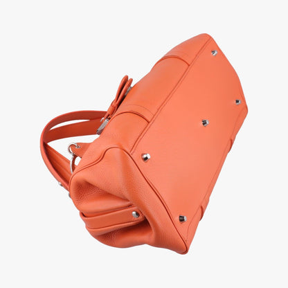 Dior Detective Orange Leather Handbag — view 5