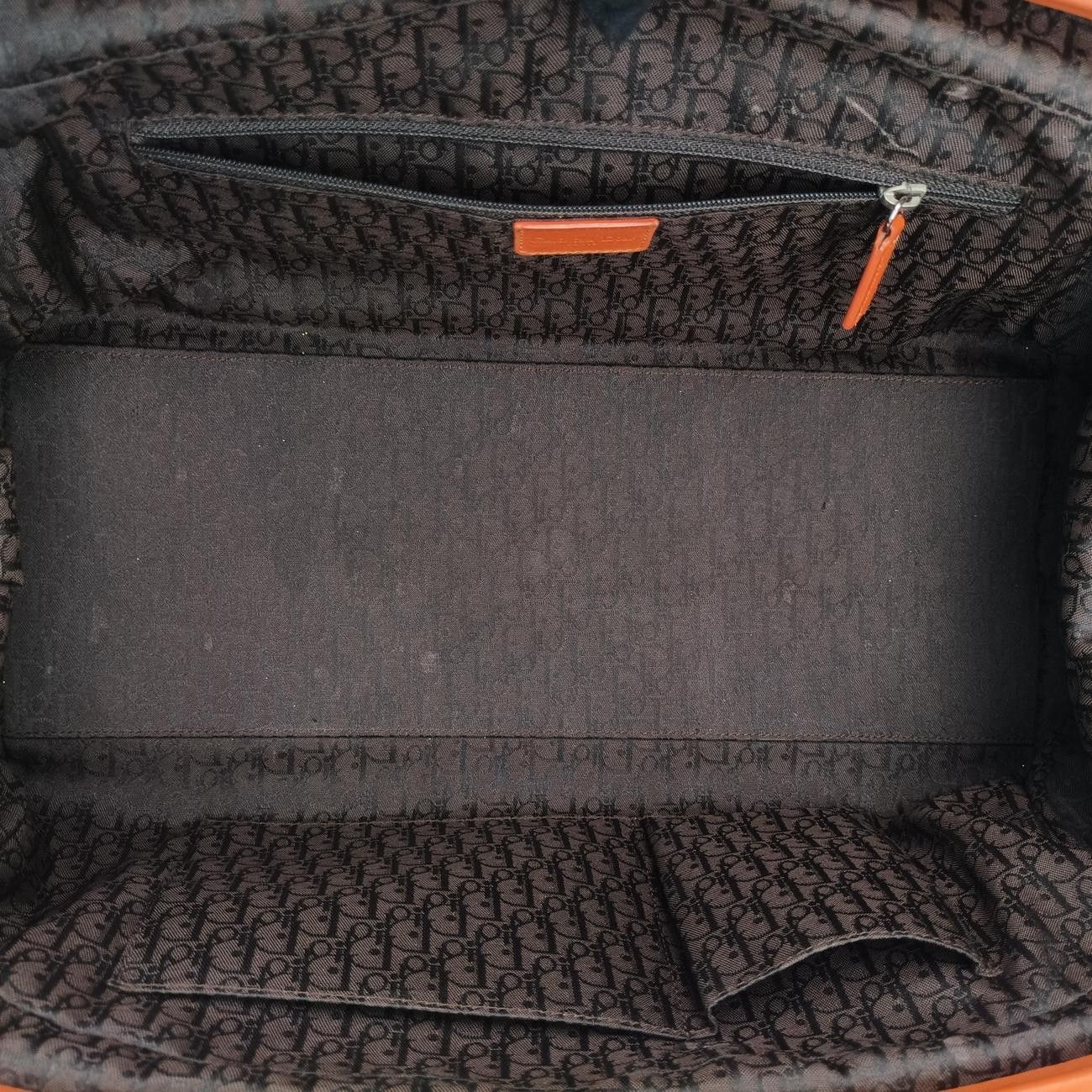 Dior Detective Orange Leather Handbag — view 9