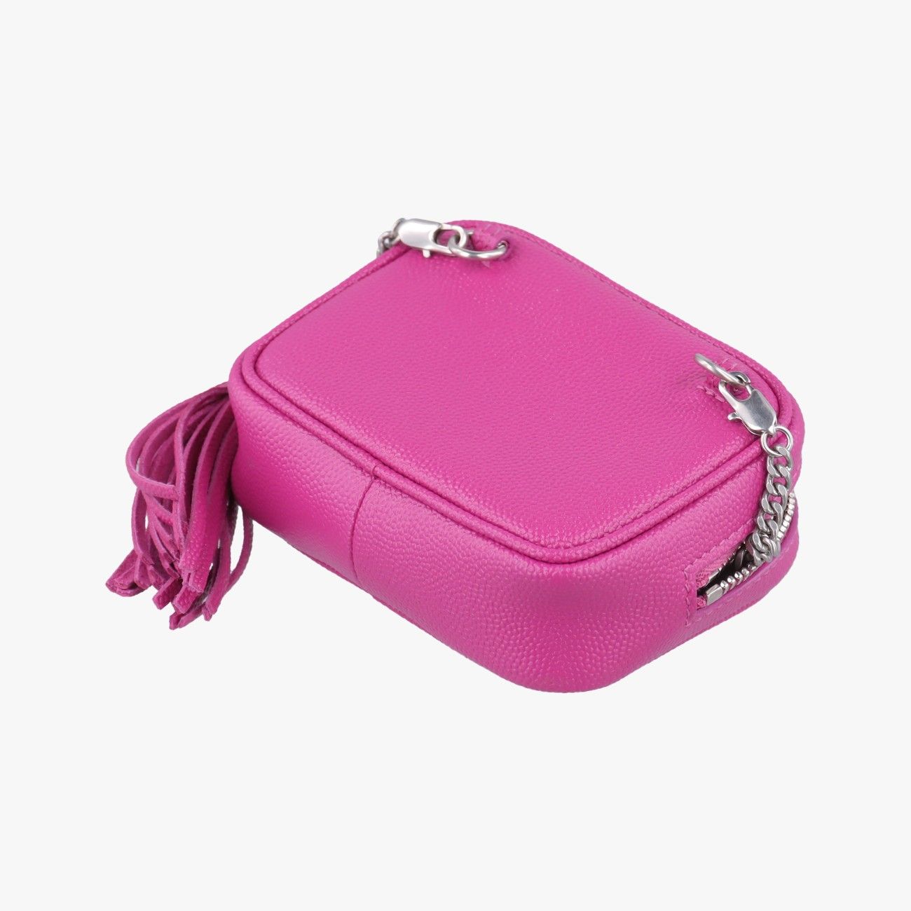 Saint Laurent Yves Baby Rose Red Leather Messenger — view 6
