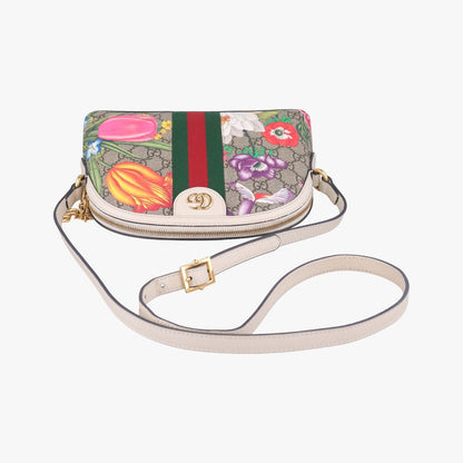 Gucci Ophidia Beige Multi Canvas Leather Messenger — view 8
