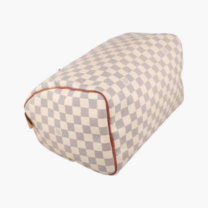 Louis Vuitton Speedy 30 Azur Damier Canvas Handbag — view 5