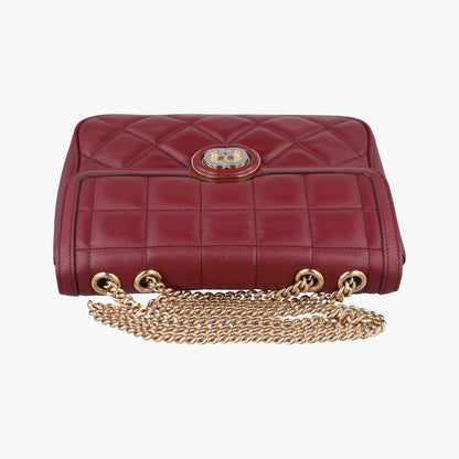 Gucci Mini Deco Wine Red Leather Messenger — view 8